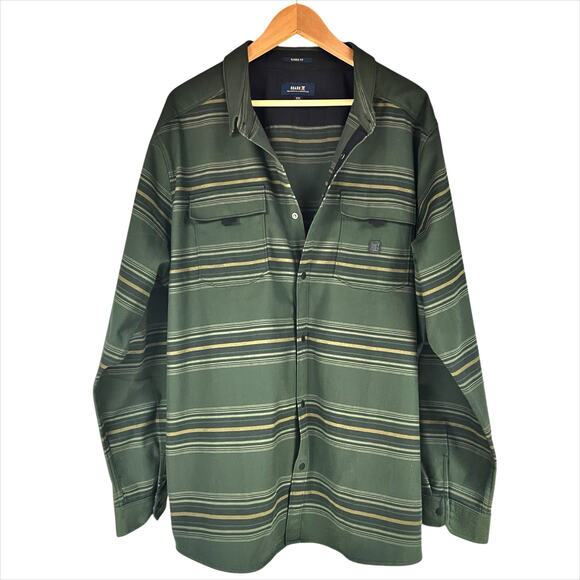 ROARK Diablo Heavy Long-Sleeve Flannel Shirt Shacket Size XXL (missing a snap) - Picture 1 of 9